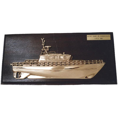 Plaque Commémorative Prestige Bois Massif avec Ornements Bronze