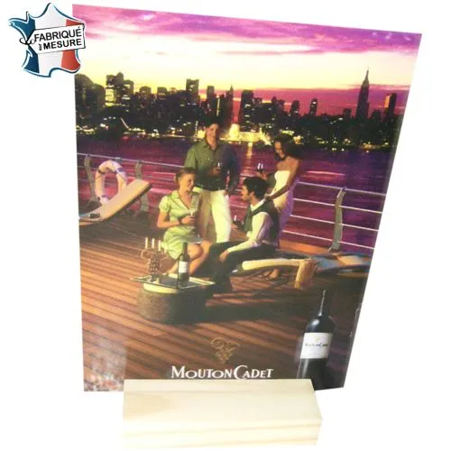 Plexi imprimé sur socle