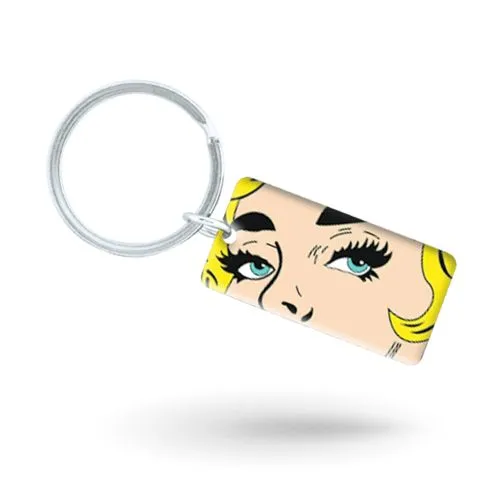 Porte-clés aluminium imprimé