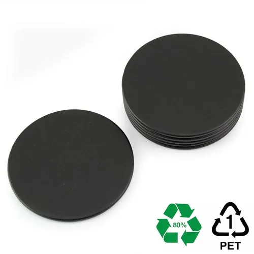 Set 6 Dessous de Verre Ronds en rPET Recyclé Personnalisables