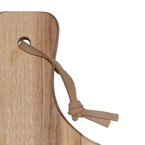 Planche à découper personnalisable en bois d'hévéa avec poignée