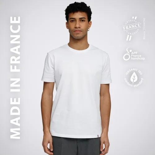 T-Shirt Publicitaire Bio 240g Col Rond - Personnalisable Sérigraphie