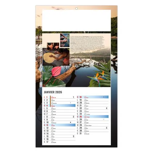 PLAQUE 1 VUE LUC 2026 - DOS CARTON - BLOC B2 - SANS MARQUAGE