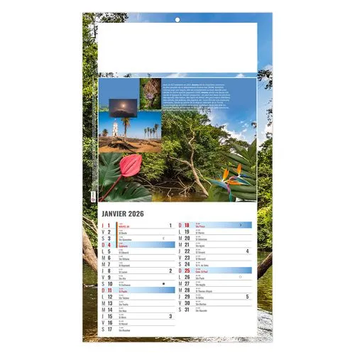 PLAQUE 1 VUE LUC 2026 - DOS CARTON - BLOC B2 - SANS MARQUAGE