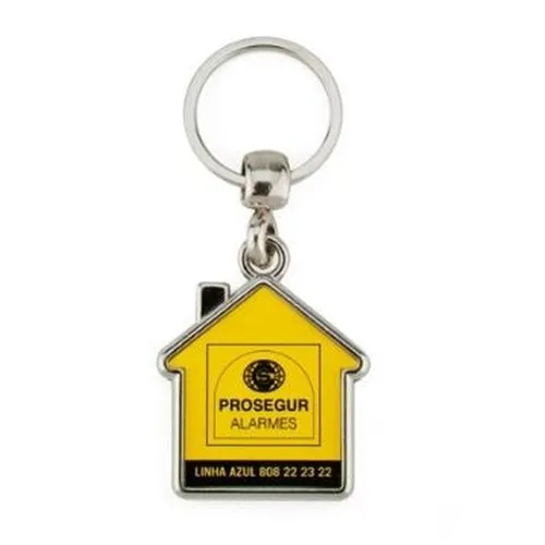 Porte-clés Maison en Métal Personnalisable - Zamac Premium