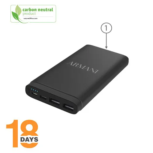 Gamma, Power bank (Li-poly) en métal 10,000mAh (fabrication)