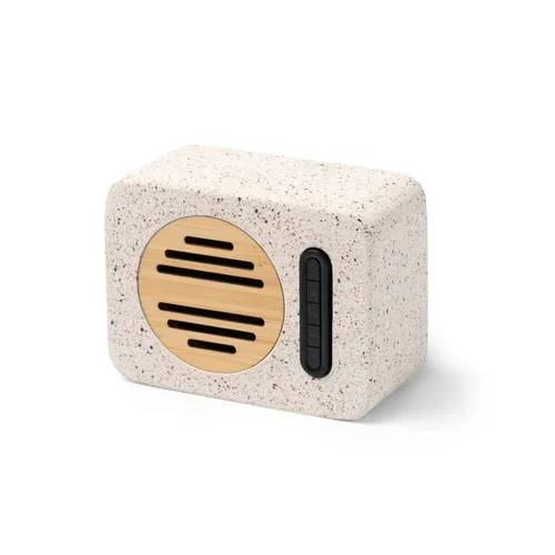Enceinte Bluetooth Terrazzo Recyclé & Bambou 5W Personnalisable