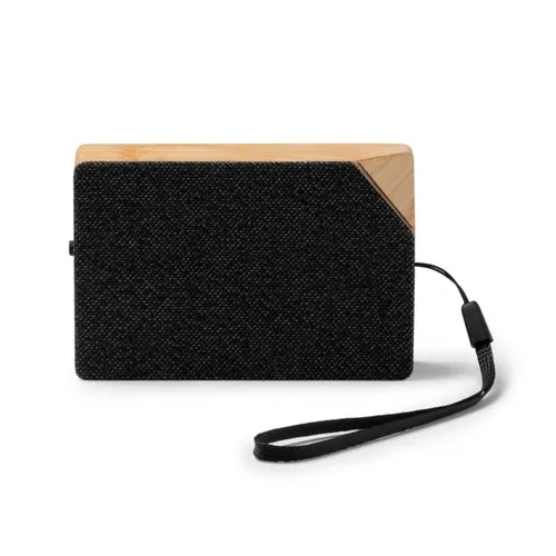 Enceinte Bluetooth Terrazzo Recyclé & Bambou 5W Personnalisable
