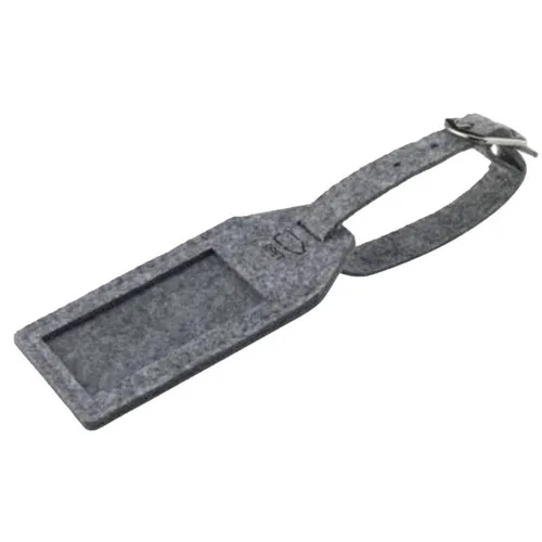 Porte étiquette feutrine Grise