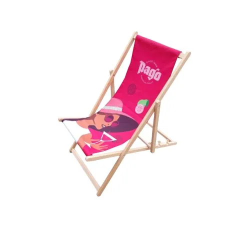 Transat Publicitaire Bois Massif Personnalisable - Fabrication Europe