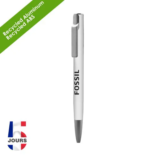 AIIE Stylo bille Alu Recylé Blanc mat FR
