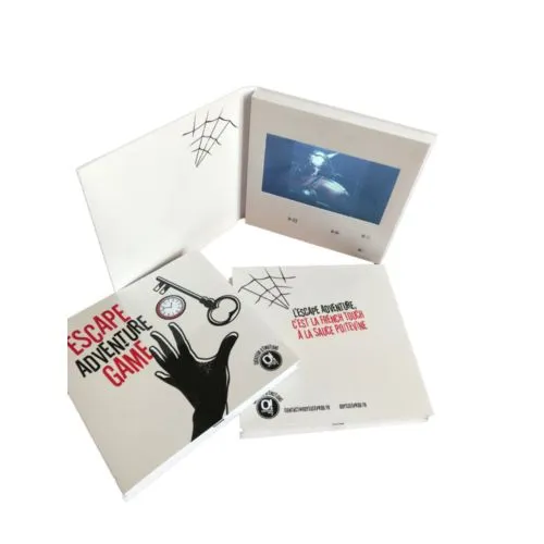 Carte de Correspondance Vidéo Personnalisable - Écran Intégré