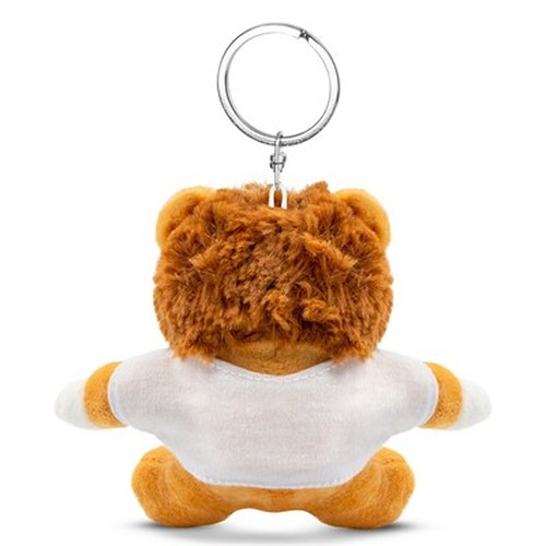Porte-clés Lion en Peluche avec T-shirt Personnalisable