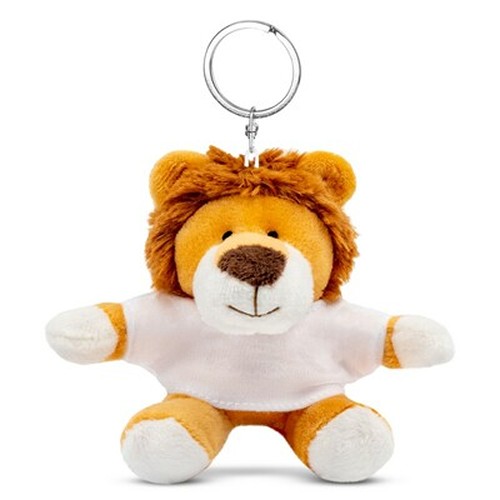 Porte-clés Lion en Peluche avec T-shirt Personnalisable