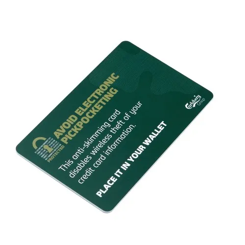 Carte Anti-RFID Personnalisable - Protection Bancaire Publicitaire
