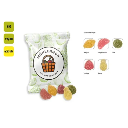 Sachet Promo Fruits Acidulés BIO Vegan Personnalisable