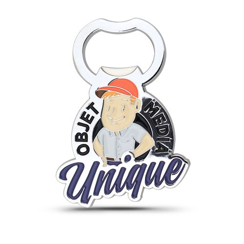 Porte-Clés Décapsuleur Aluminium Personnalisable 55mm