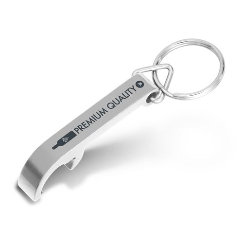 Porte-Clés Décapsuleur Aluminium Personnalisable 55mm