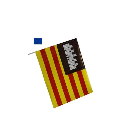 Drapeau publicitaire plastique personnalisé avec hampe