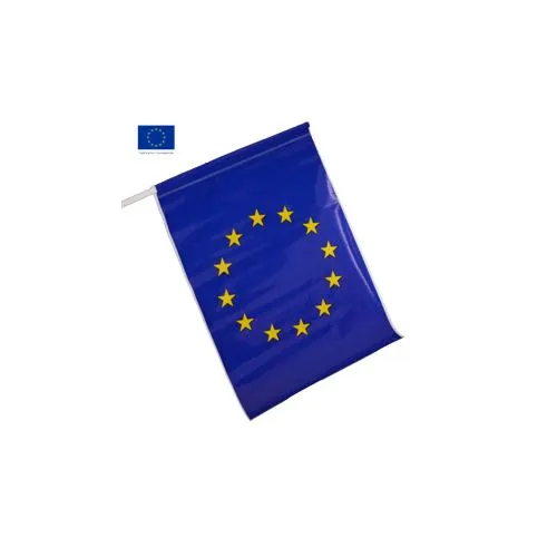 Drapeau publicitaire plastique personnalisé avec hampe