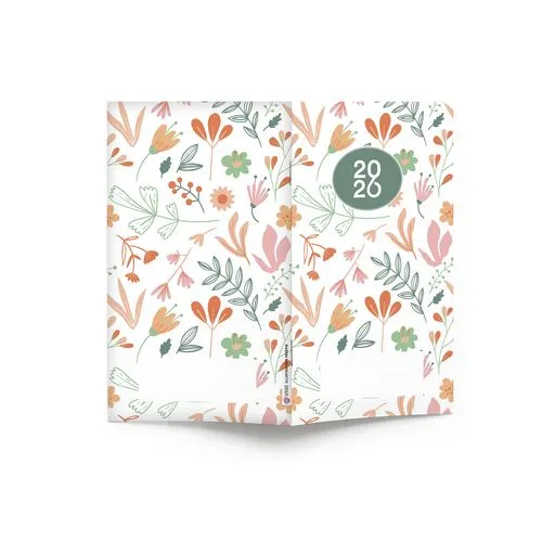 AGENDA ECO POCHE 2026 - THEME DECO-1 - 95 x 165 mm - QUINZAINIER 64 PAGES - COUVERTURE 380g QUADRI PAGES 1 ET 4 - PELLICULAGE BRILLANT RECTO - PIQURE 2 POINTS METAL