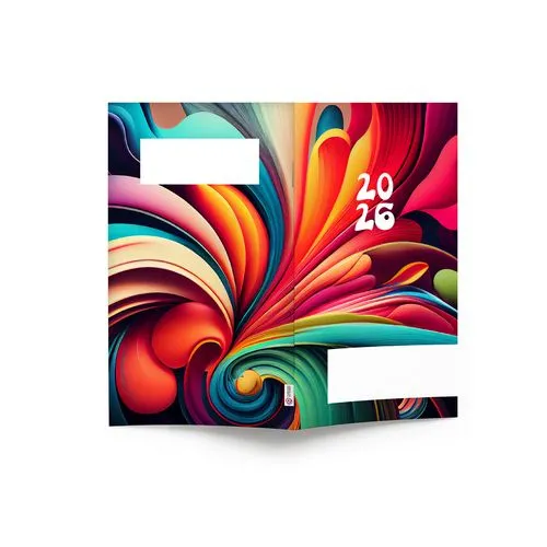 AGENDA ECO POCHE 2026 - THEME DECO-1 - 95 x 165 mm - QUINZAINIER 64 PAGES - COUVERTURE 380g QUADRI PAGES 1 ET 4 - PELLICULAGE BRILLANT RECTO - PIQURE 2 POINTS METAL