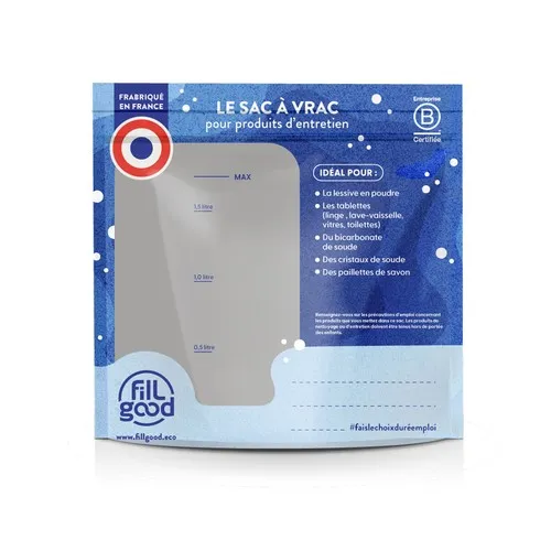 Sac à Vrac Doseur Zippé Réutilisable Personnalisable pour Entreprises