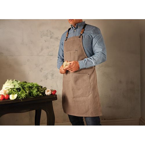 Tablier Professionnel Multipoche en Coton Épais Personnalisable