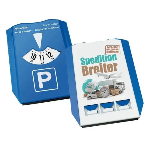 Disque de stationnement carton biface Allemagne/Autriche personnalisable