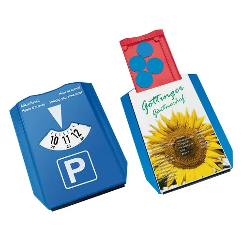 Disque de stationnement carton biface Allemagne/Autriche personnalisable