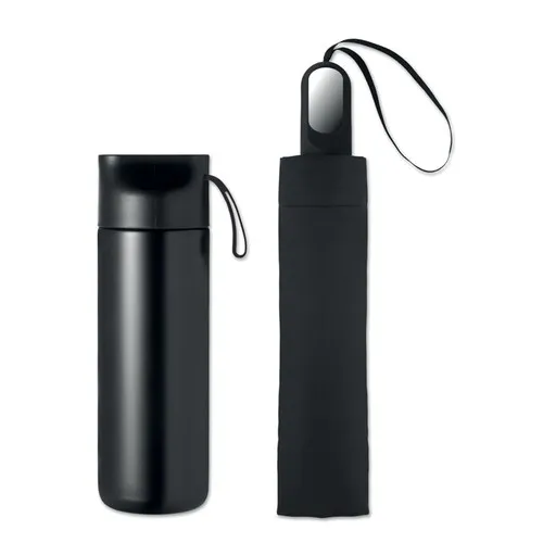 Coffret Cadeau Écologique Gourde Inox et Parapluie Personnalisable