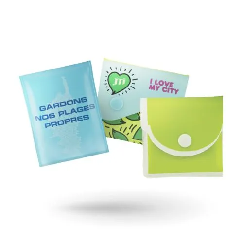 Pochette cendrier PVC souple sérigraphiée