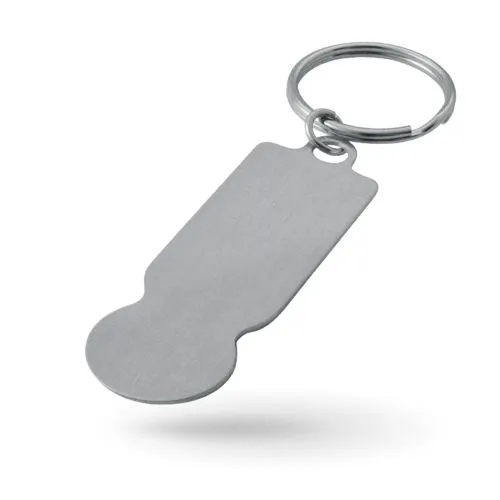 Porte-clés jéton aluminium personnalisé