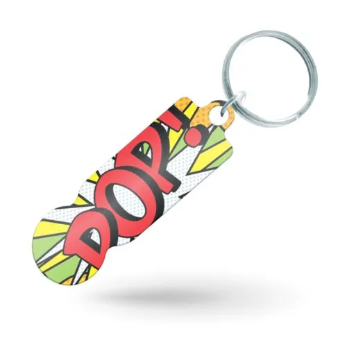 Porte-clés jéton aluminium personnalisé