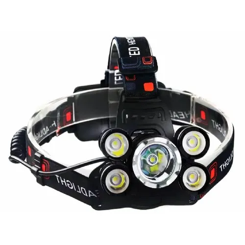 LAMPE FRONTALE AVEC 5 LAMPES INTÉGRÉES