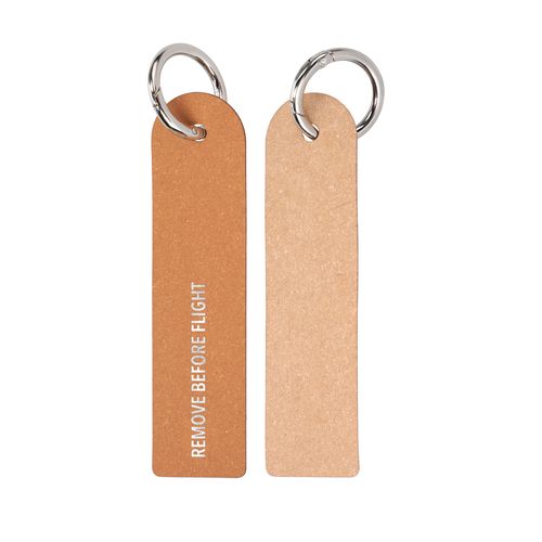 Porte-clés Flamme Cuir Recyclé - Fabrication Française