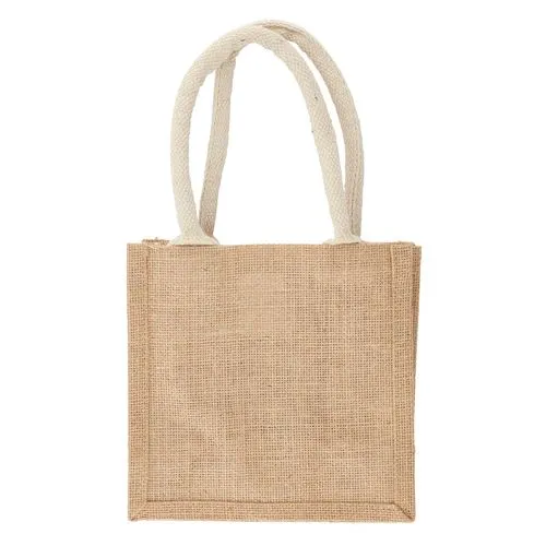Sac en Jute Naturel avec Poignées Coton - Personnalisable