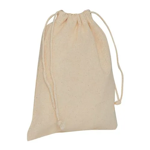 Sac à vrac en coton avec cordon de serrage personnalisable
