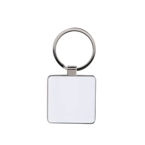 Porte-clés Rotin et ABS Personnalisable - Blanc Naturel