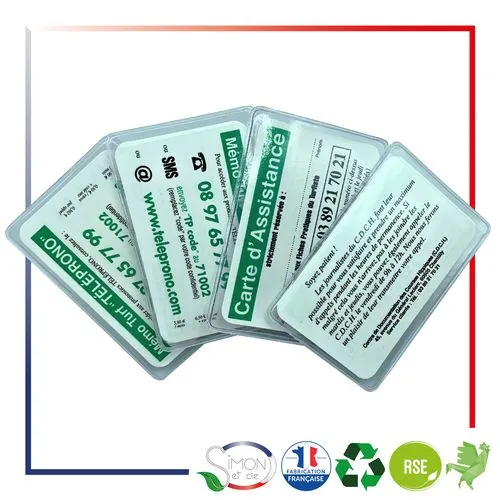 Porte-Carte d'Abonnement 2 Volets Personnalisable - Fabrication FR