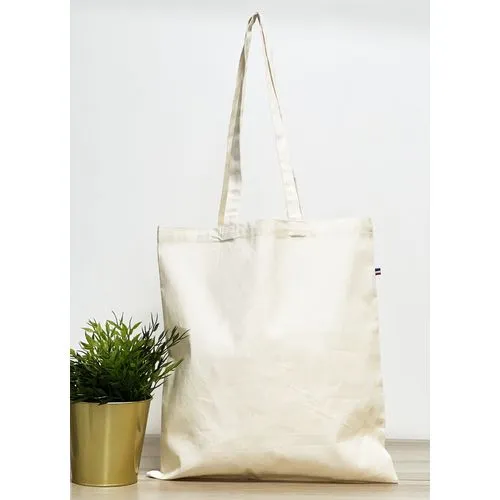 Sac Coton Naturel Anses Longues - Fabrication Française sur Mesure