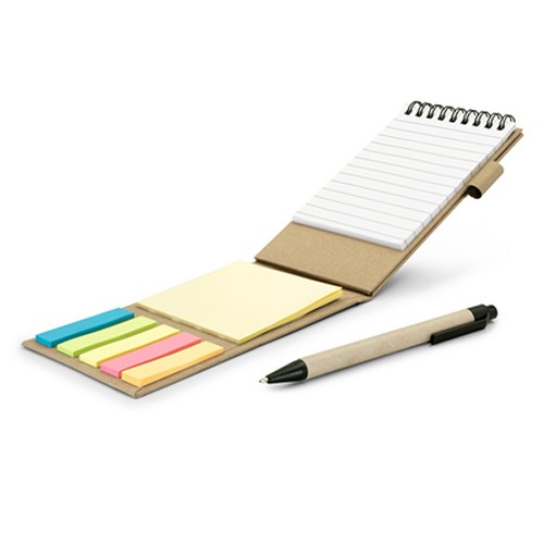 Organiseur de bureau multifonction avec notes et stylo personnalisable
