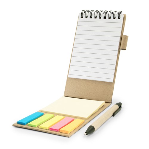 Organiseur de bureau multifonction avec notes et stylo personnalisable