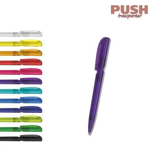 Stylo Push Transparent Personnalisable - Objet Publicitaire Premium