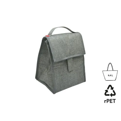 Sac à bento pliable isotherme 'Fujisawa', gris chiné RPET