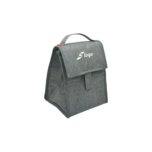 Sac à bento pliable isotherme 'Fujisawa', gris chiné RPET
