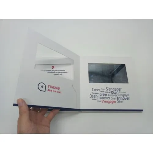 Album Vidéo Personnalisé - Écran LCD Intégré pour Communication Premium