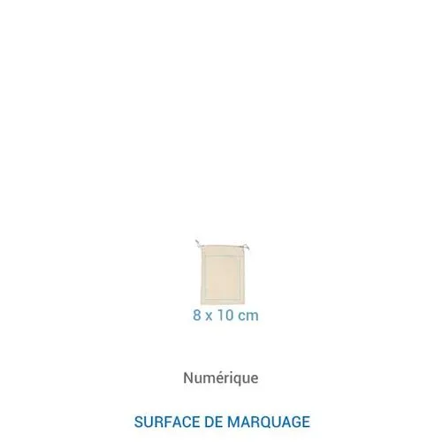 Pochon coton BIO FIDJI XS 155