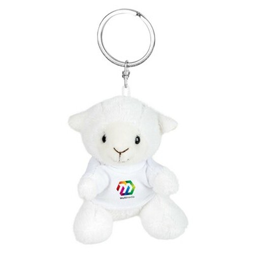 Porte-clés Mouton en Peluche avec T-shirt Personnalisable