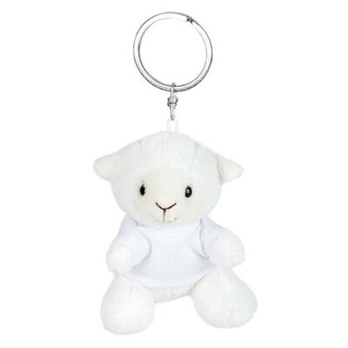 Porte-clés Mouton en Peluche avec T-shirt Personnalisable